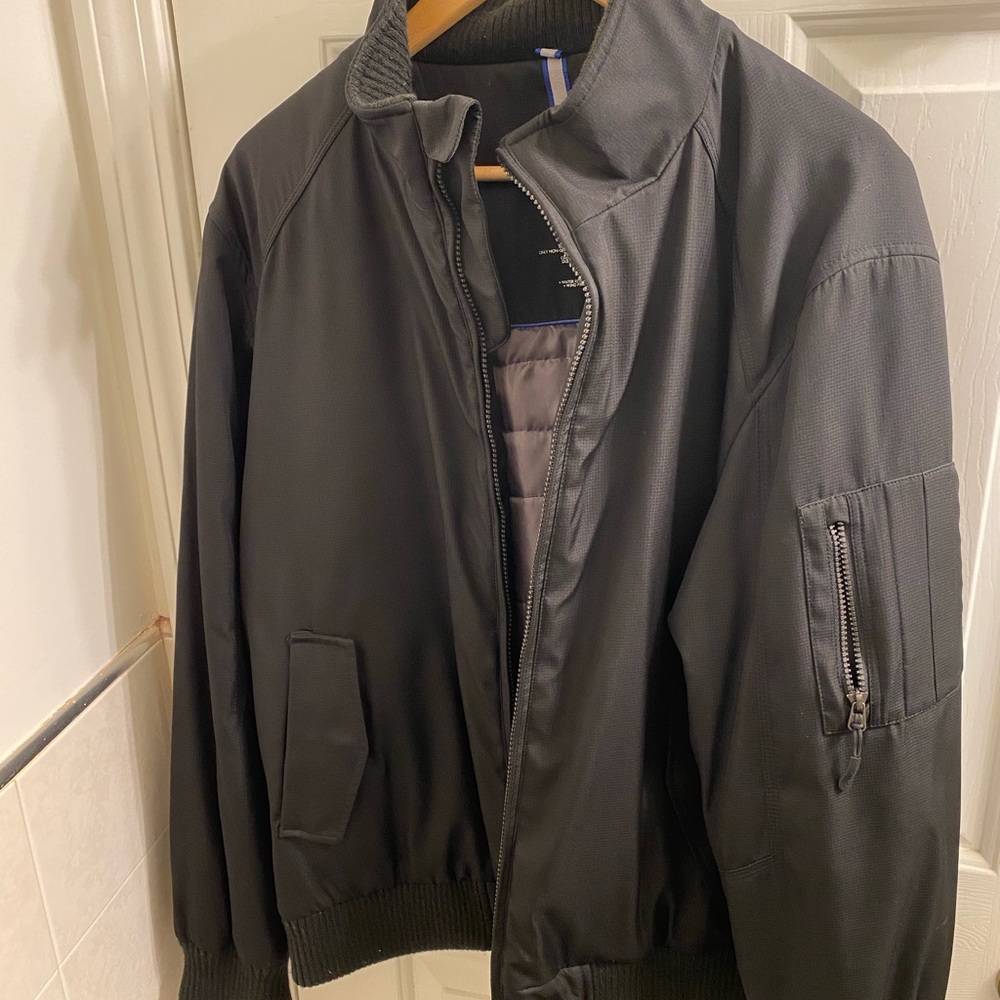 Calvin Klein water resistant black jacket L